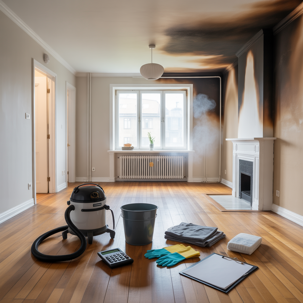 brandrok i hemmet saneringschecklista och kostnad