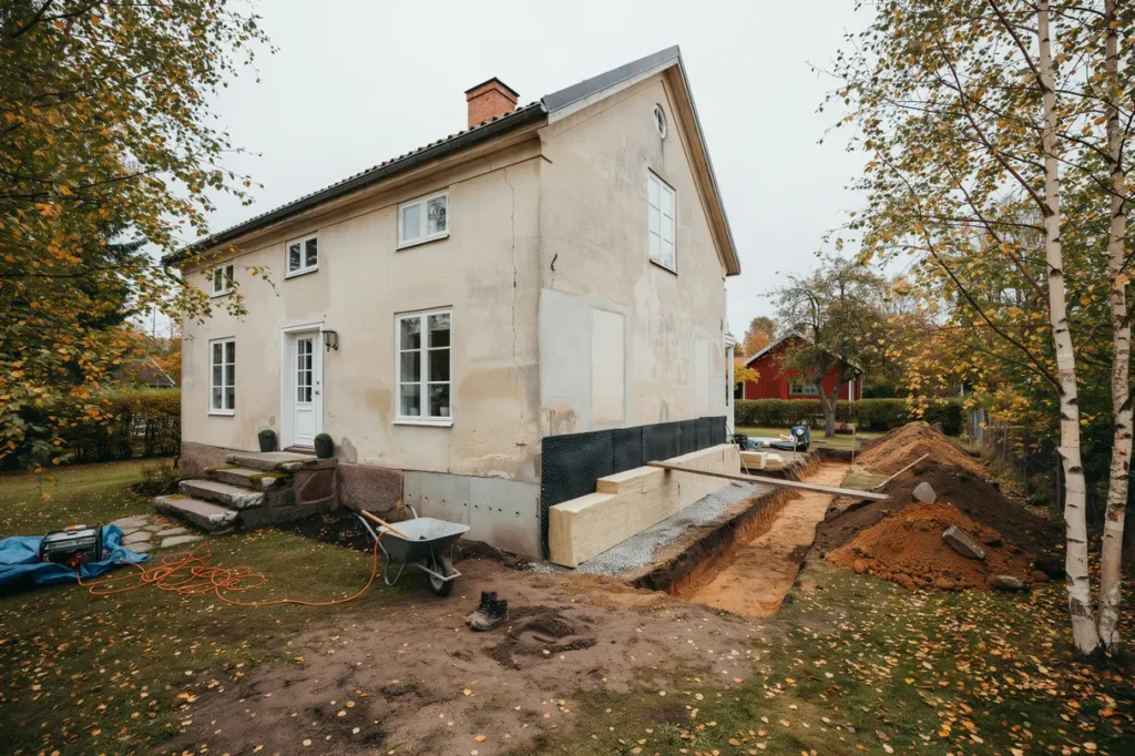 gr va ut och isolera husgrunden smarta steg mot en torr varm och anv ndbar k llare