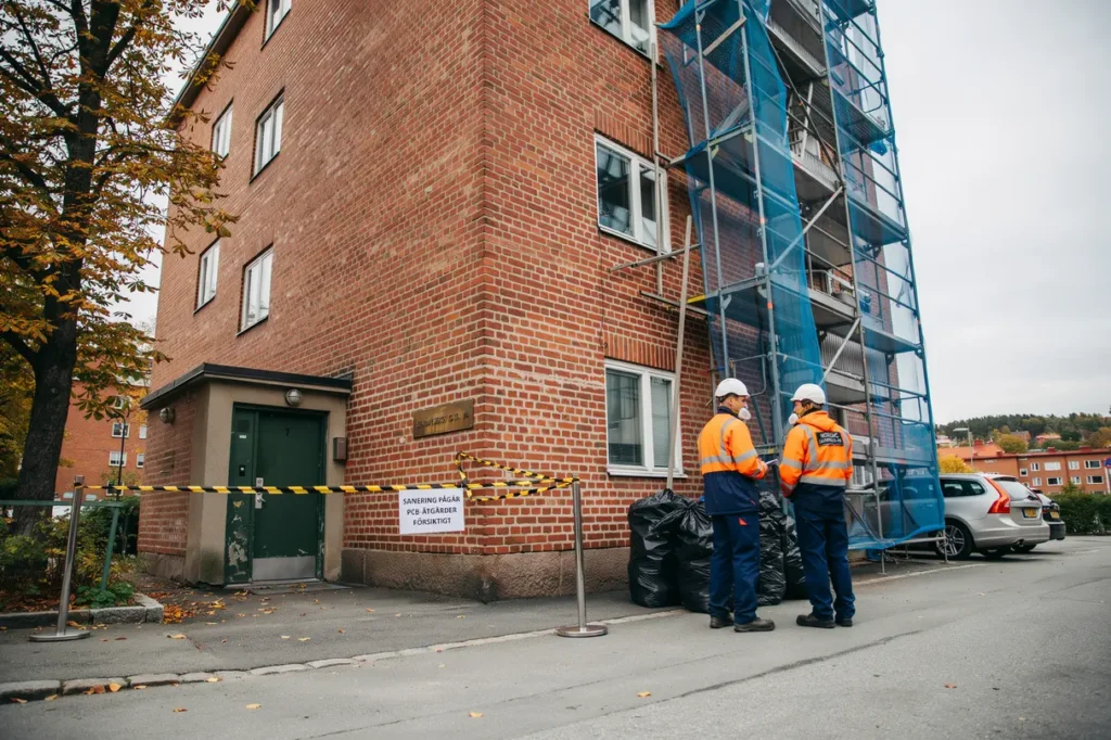 pcb sanering i flerbostadshus i sundbyberg stockholm